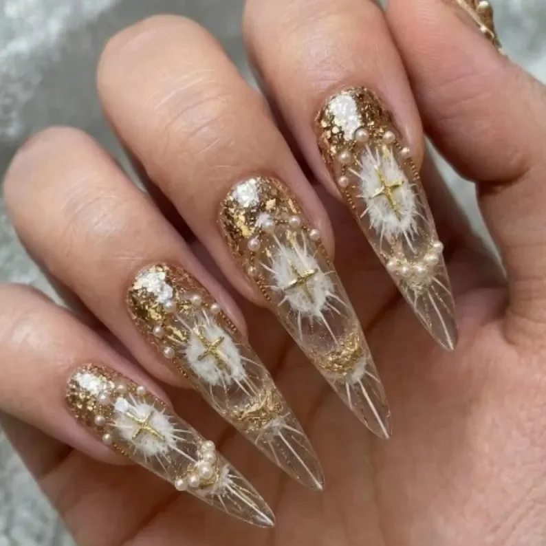 press on nails, custom press on nails, fake nails, Nails Art, stained glass nails, gold press on nails, 3d press on nails, luxury press on nails, handmade press on nails