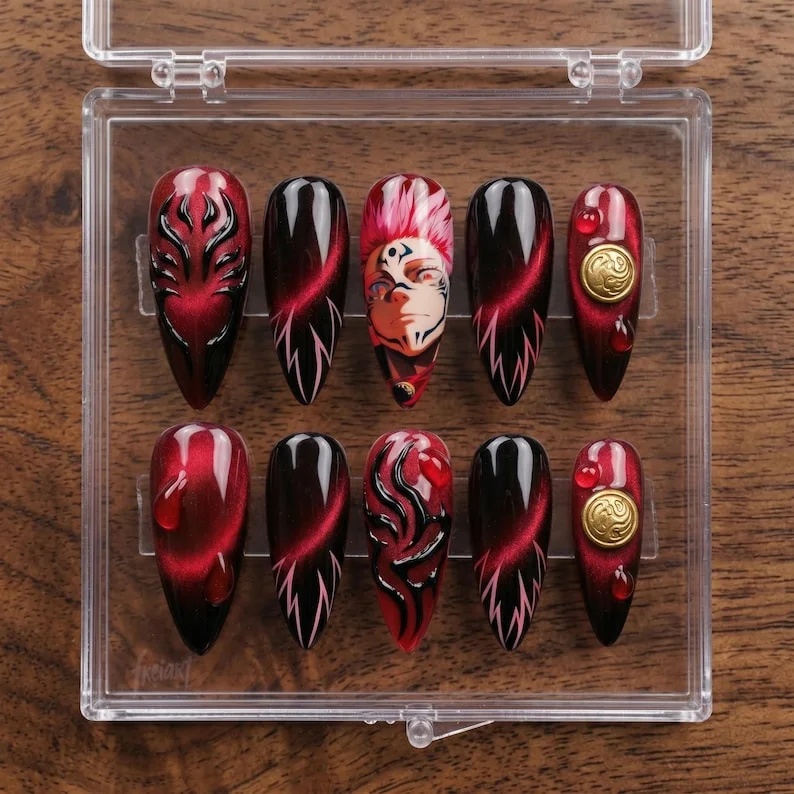 press on nails, custom press on nails, fake nails, Nails Art, stained glass nails, gold press on nails, 3d press on nails, luxury press on nails, handmade press on nails