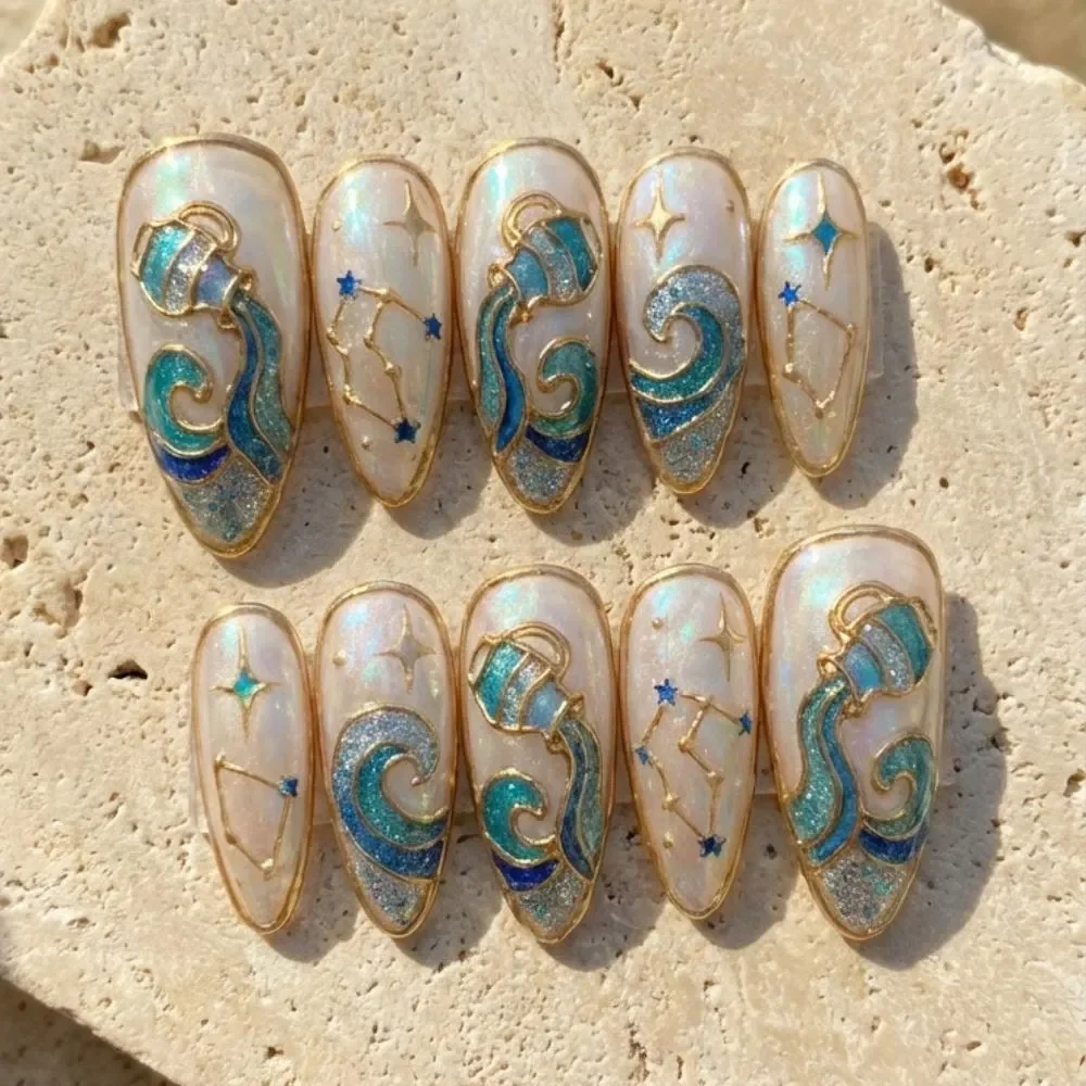 press on nails, custom press on nails, fake nails, Nails Art, stained glass nails, gold press on nails, 3d press on nails, luxury press on nails, handmade press on nails