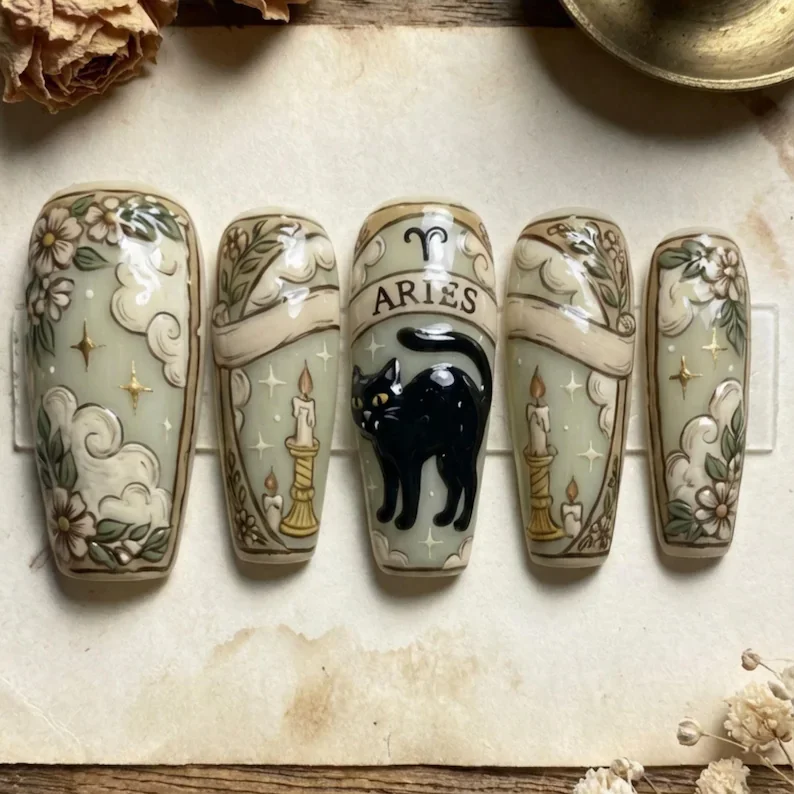 press on nails, custom press on nails, fake nails, Nails Art, stained glass nails, gold press on nails, 3d press on nails, luxury press on nails, handmade press on nails