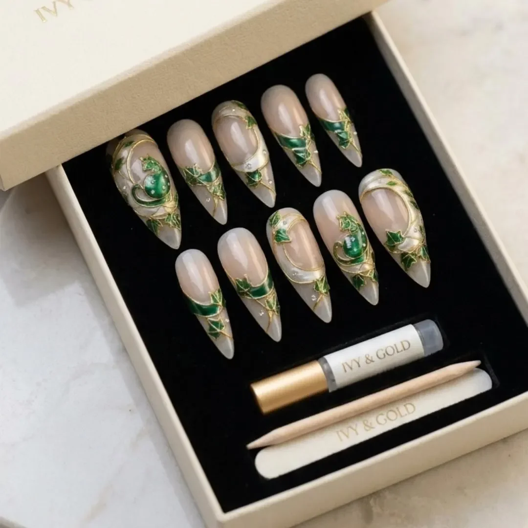 press on nails, custom press on nails, fake nails, Nails Art, stained glass nails, gold press on nails, 3d press on nails, luxury press on nails, handmade press on nails