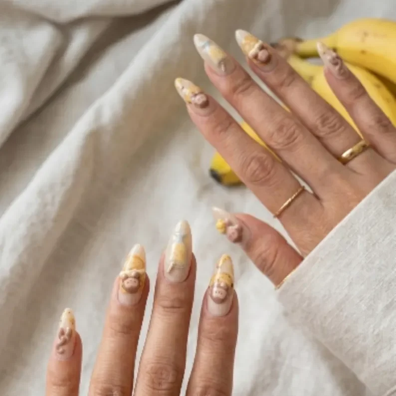 artisan nail set, hand-painted nails, press on nails, custom press on nails, fake nails, Nails Art, stained glass nails, gold press on nails, 3d press on nails, luxury press on nails, handmade press on nails