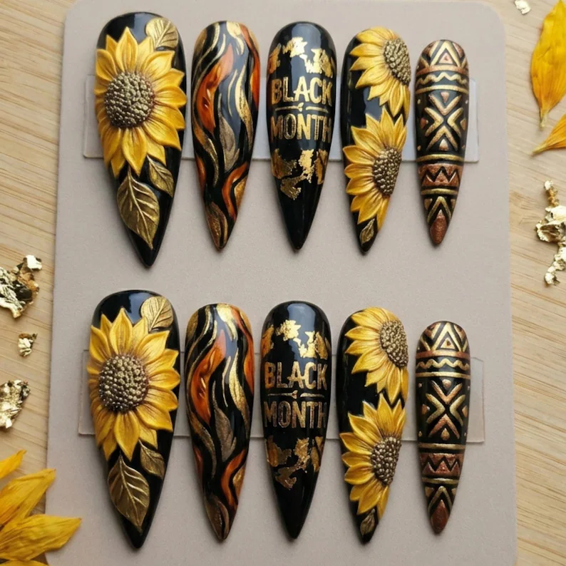 Stiletto press ons, Luxury press on nails, press on nails, custom press on nails, fake nails, Nails Art, stained glass nails, gold press on nails, 3d press on nails, luxury press on nails, handmade press on nails