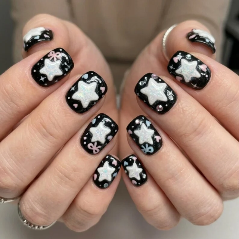 press on nails, custom press on nails, fake nails, Nails Art, stained glass nails, gold press on nails, 3d press on nails, luxury press on nails, handmade press on nails