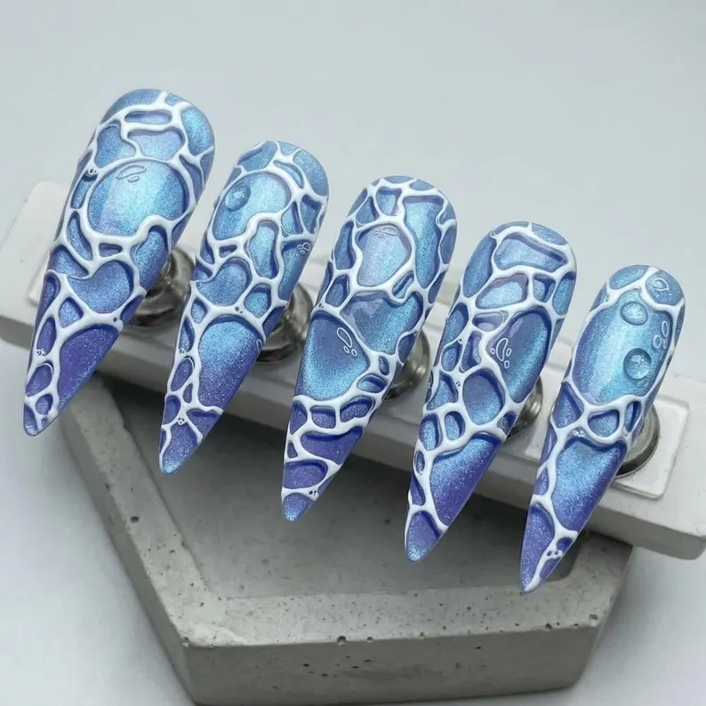 press on nails, custom press on nails, fake nails, Nails Art, stained glass nails, gold press on nails, 3d press on nails, luxury press on nails, handmade press on nails