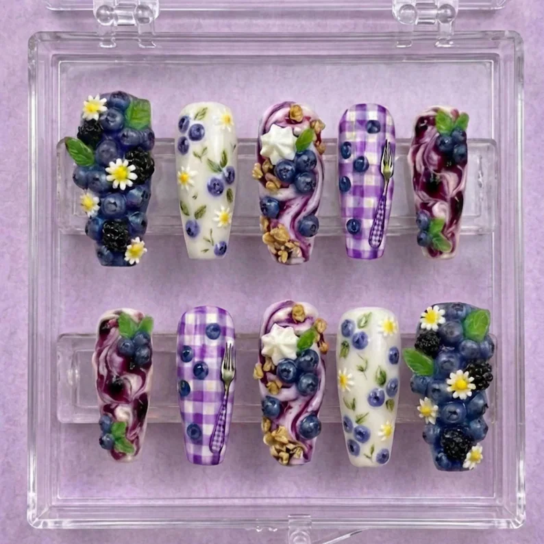 3D press on nails, hyper realistic nail art, press on nails, custom press on nails, fake nails, Nails Art, stained glass nails, gold press on nails, 3d press on nails, luxury press on nails, handmade press on nails