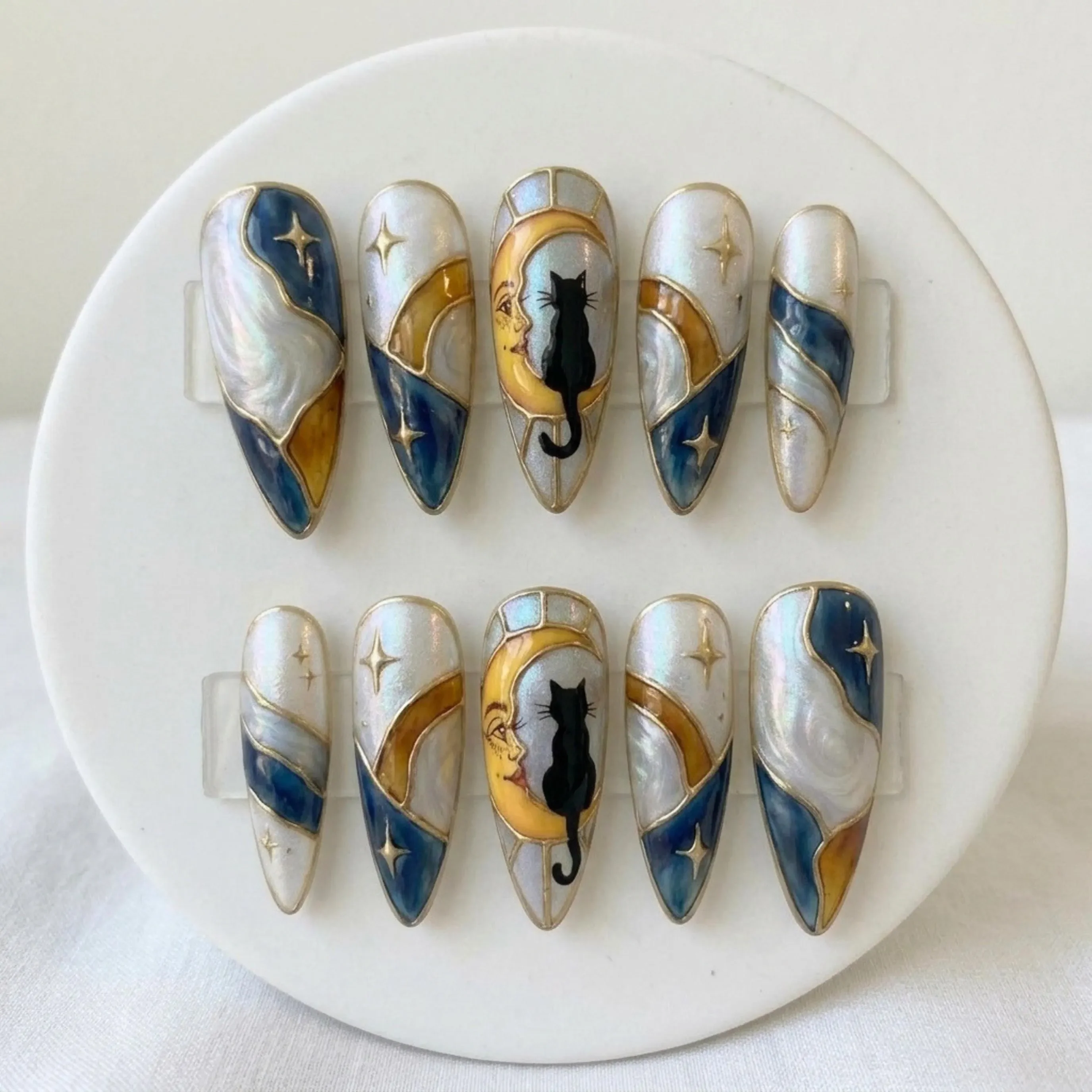 press on nails, custom press on nails, fake nails, Nails Art, stained glass nails, gold press on nails, 3d press on nails, luxury press on nails, handmade press on nails