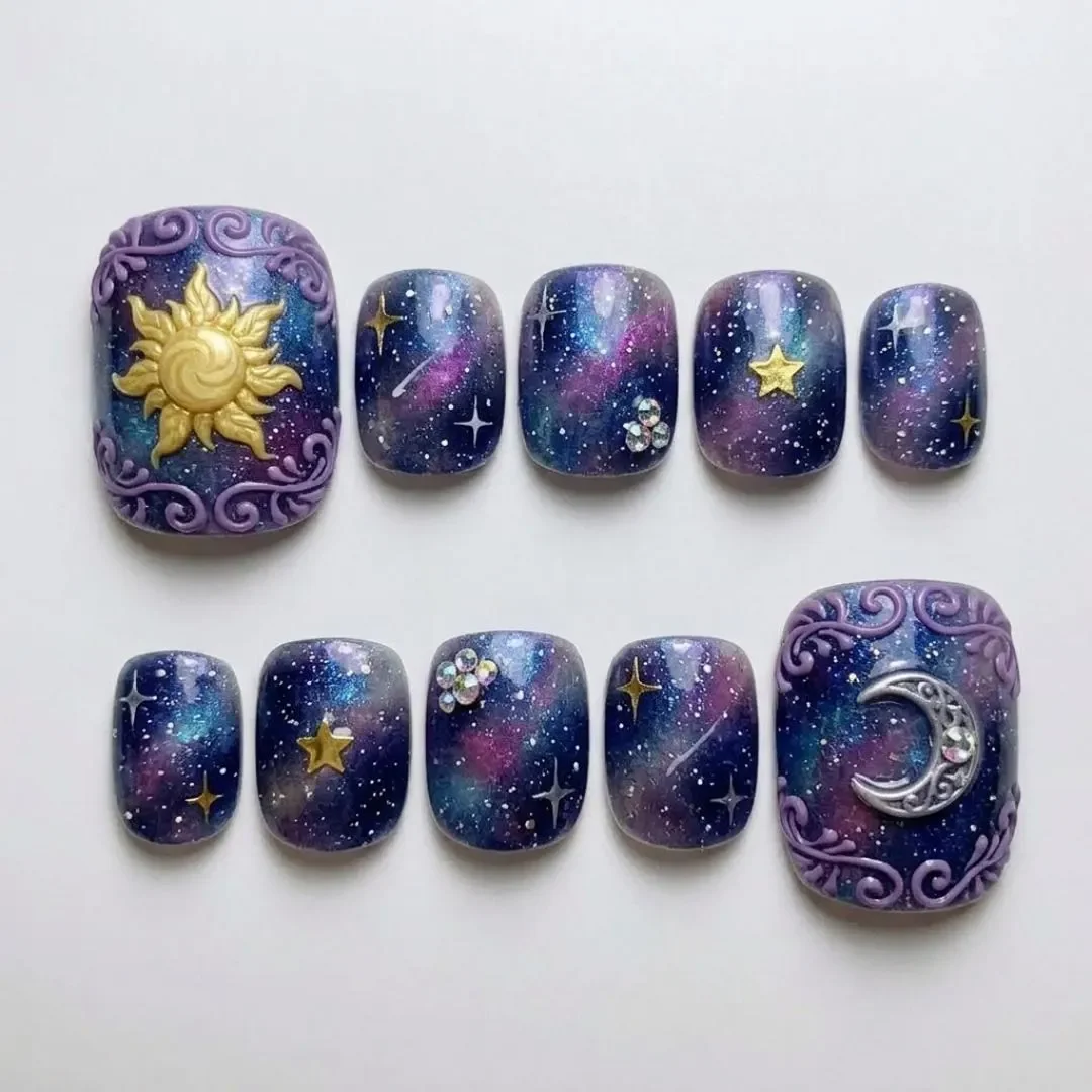 press on nails, custom press on nails, fake nails, Nails Art, stained glass nails, gold press on nails, 3d press on nails, luxury press on nails, handmade press on nails
