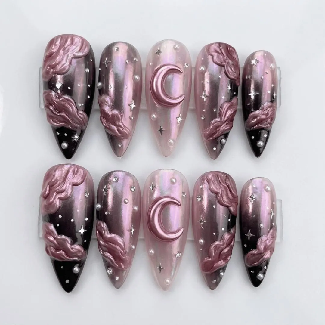 press on nails, custom press on nails, fake nails, Nails Art, stained glass nails, gold press on nails, 3d press on nails, luxury press on nails, handmade press on nails