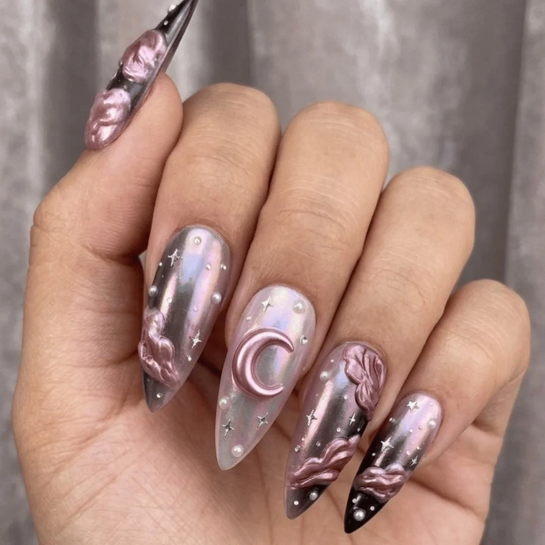 press on nails, custom press on nails, fake nails, Nails Art, stained glass nails, gold press on nails, 3d press on nails, luxury press on nails, handmade press on nails