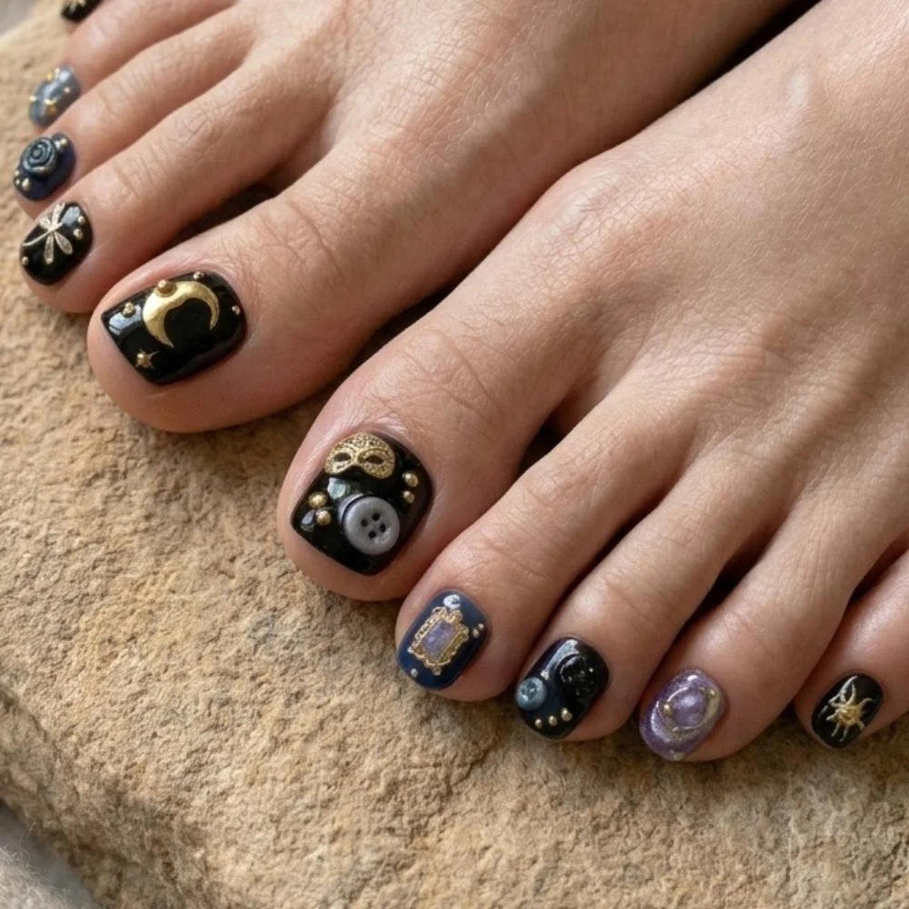 moon stars, dragonfly nails, press on nails, custom press on nails, fake nails, Nails Art, stained glass nails, gold press on nails, 3d press on nails, luxury press on nails, handmade press on nails