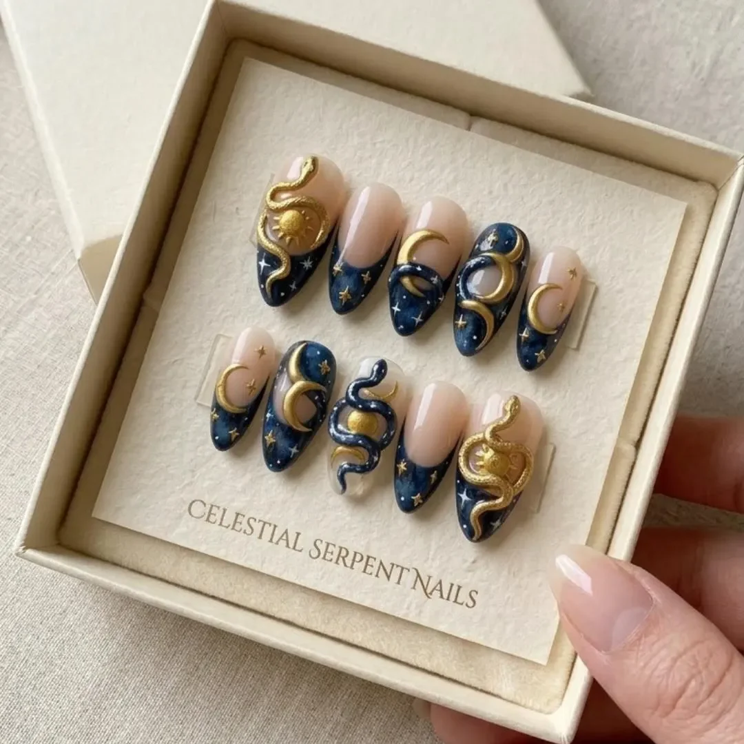 press on nails, custom press on nails, fake nails, Nails Art, stained glass nails, gold press on nails, 3d press on nails, luxury press on nails, handmade press on nails
