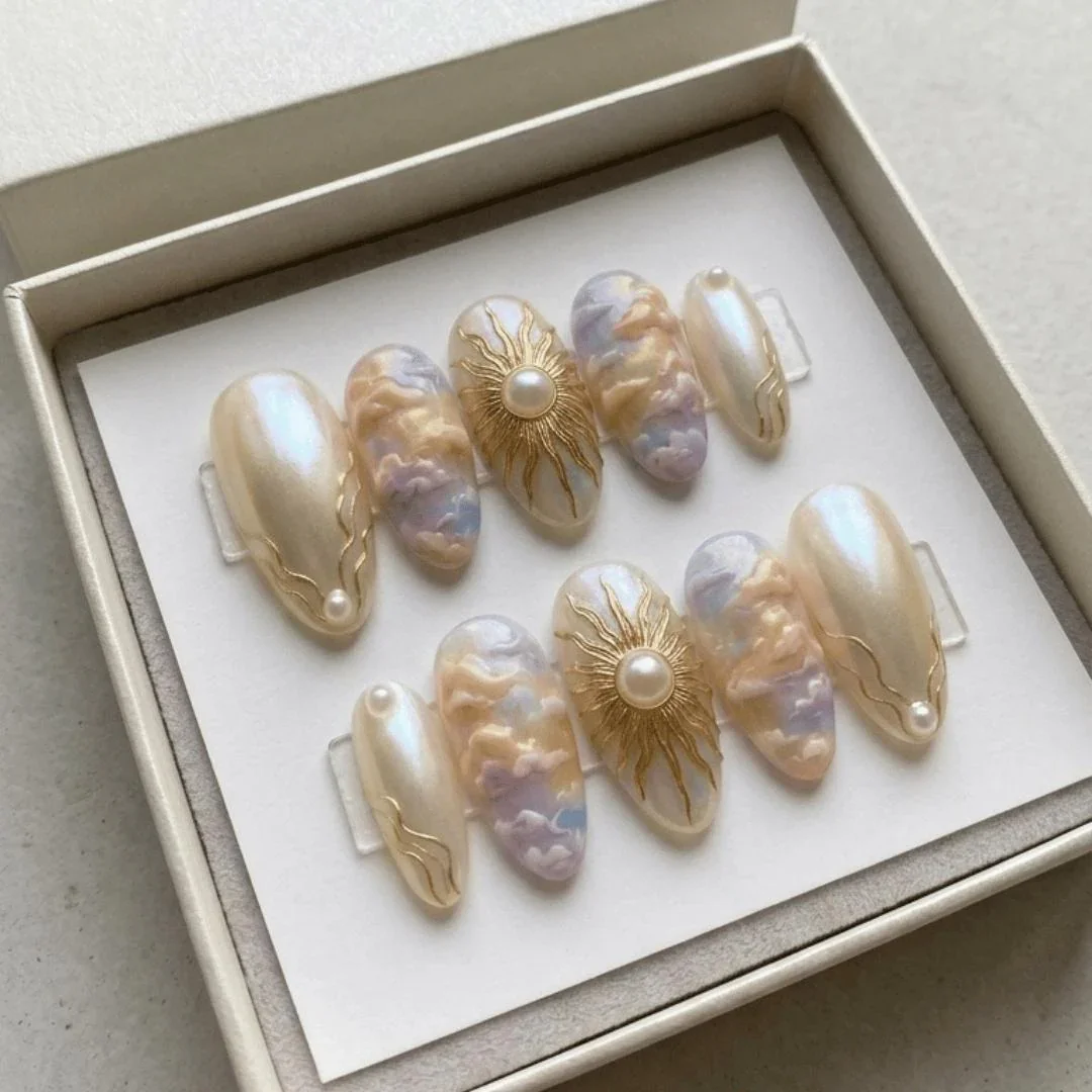 press on nails, custom press on nails, fake nails, Nails Art, stained glass nails, gold press on nails, 3d press on nails, luxury press on nails, handmade press on nails