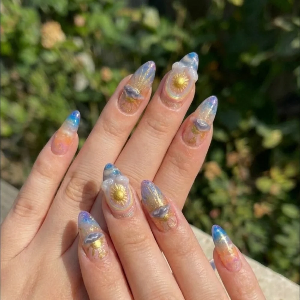 press on nails, custom press on nails, fake nails, Nails Art, stained glass nails, gold press on nails, 3d press on nails, luxury press on nails, handmade press on nails