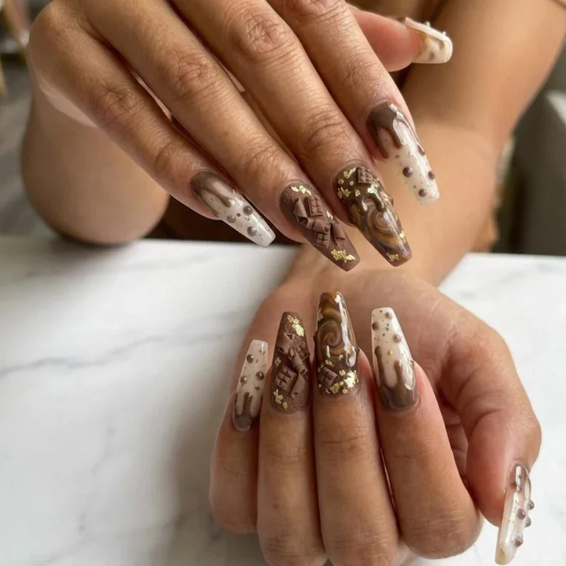 press on nails, custom press on nails, fake nails, Nails Art, stained glass nails, gold press on nails, 3d press on nails, luxury press on nails, handmade press on nails