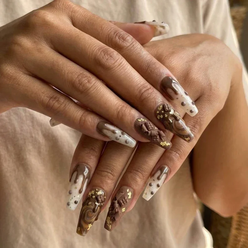 press on nails, custom press on nails, fake nails, Nails Art, stained glass nails, gold press on nails, 3d press on nails, luxury press on nails, handmade press on nails