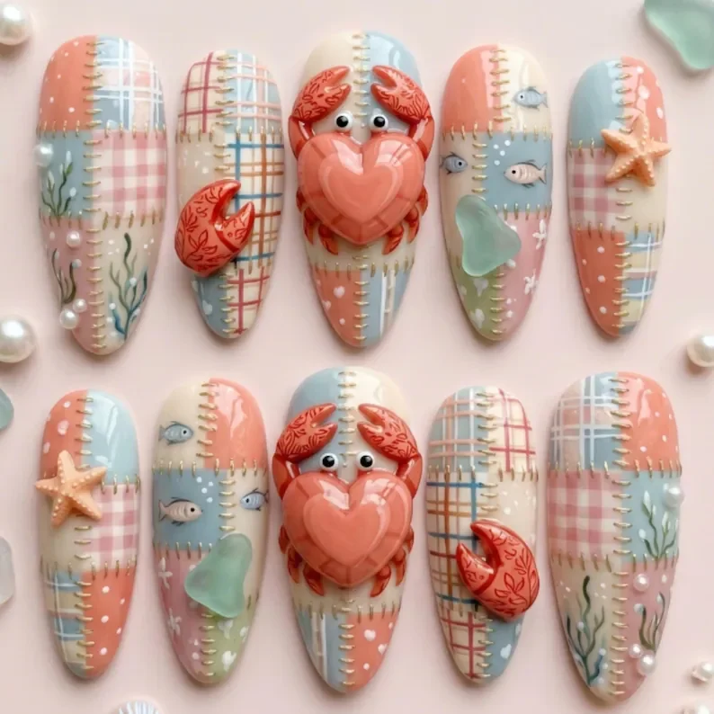 press on nails, custom press on nails, fake nails, Nails Art, stained glass nails, gold press on nails, 3d press on nails, luxury press on nails, handmade press on nails