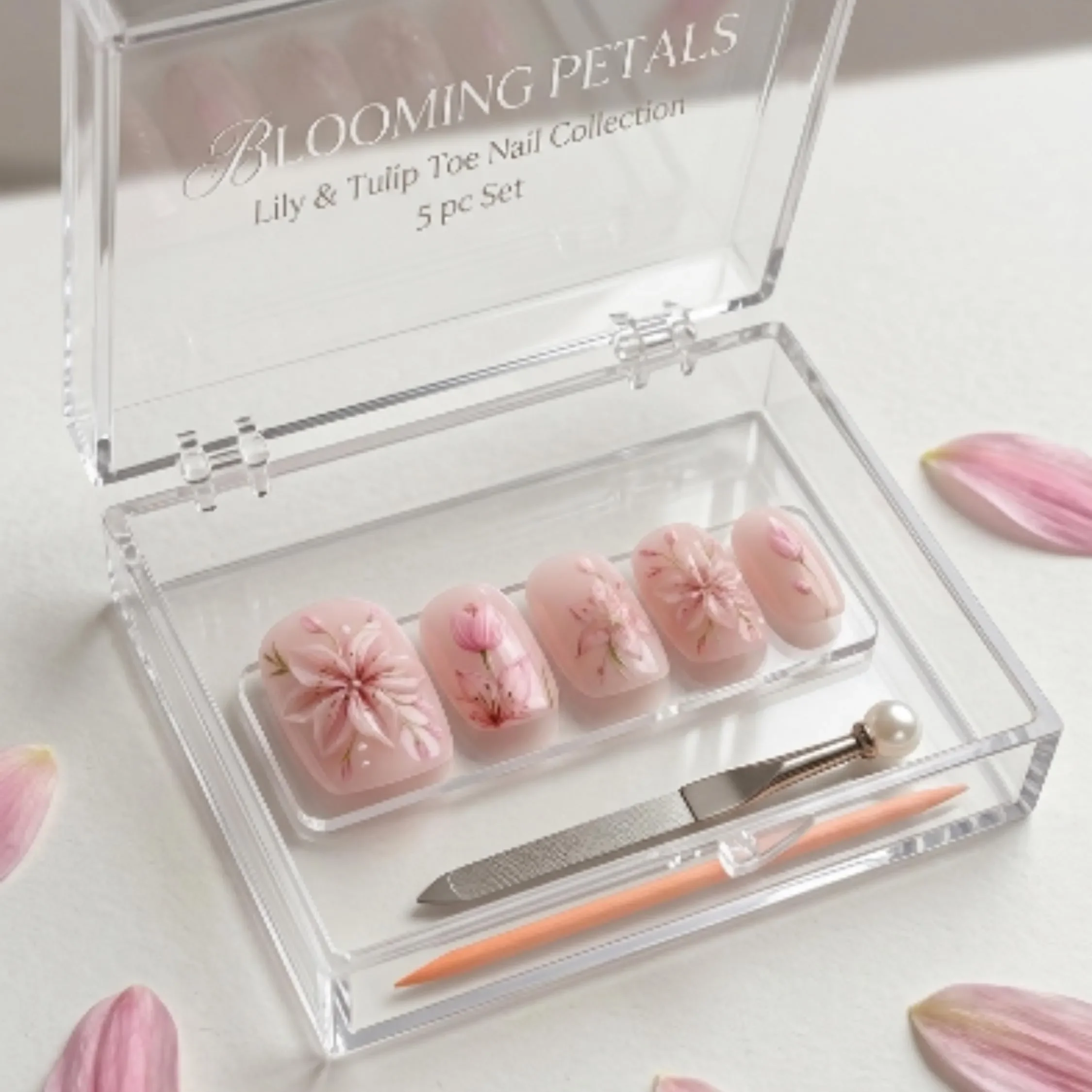 coquette bridal, 3D pink lily, press on nails, custom press on nails, fake nails, Nails Art, stained glass nails, gold press on nails, 3d press on nails, luxury press on nails, handmade press on nails