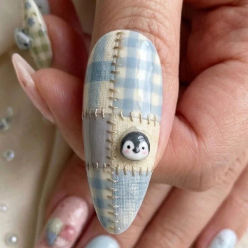 artisan set, shabby chic nails, press on nails, custom press on nails, fake nails, Nails Art, stained glass nails, gold press on nails, 3d press on nails, luxury press on nails, handmade press on nails
