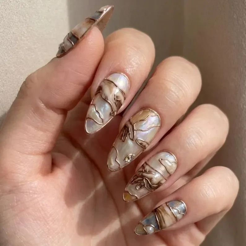 press on nails, custom press on nails, fake nails, Nails Art, stained glass nails, gold press on nails, 3d press on nails, luxury press on nails, handmade press on nails