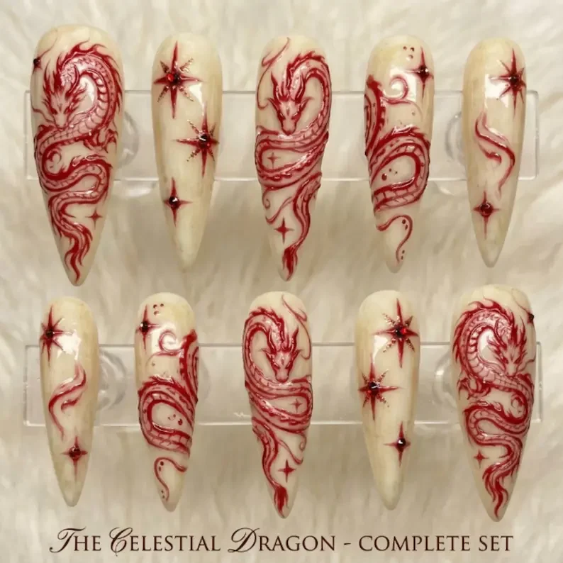 faux manicure, press on nails, custom press on nails, fake nails, Nails Art, stained glass nails, gold press on nails, 3d press on nails, luxury press on nails, handmade press on nails