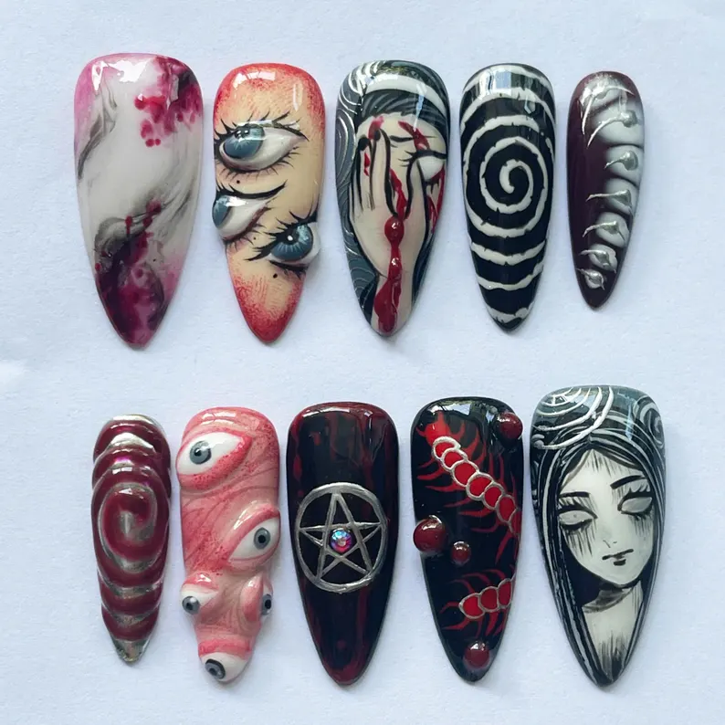 press on nails, custom press on nails, fake nails, Nails Art, stained glass nails, gold press on nails, 3d press on nails, luxury press on nails, handmade press on nails