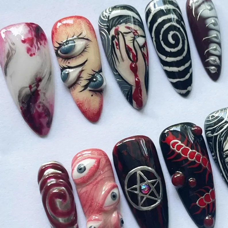 press on nails, custom press on nails, fake nails, Nails Art, stained glass nails, gold press on nails, 3d press on nails, luxury press on nails, handmade press on nails
