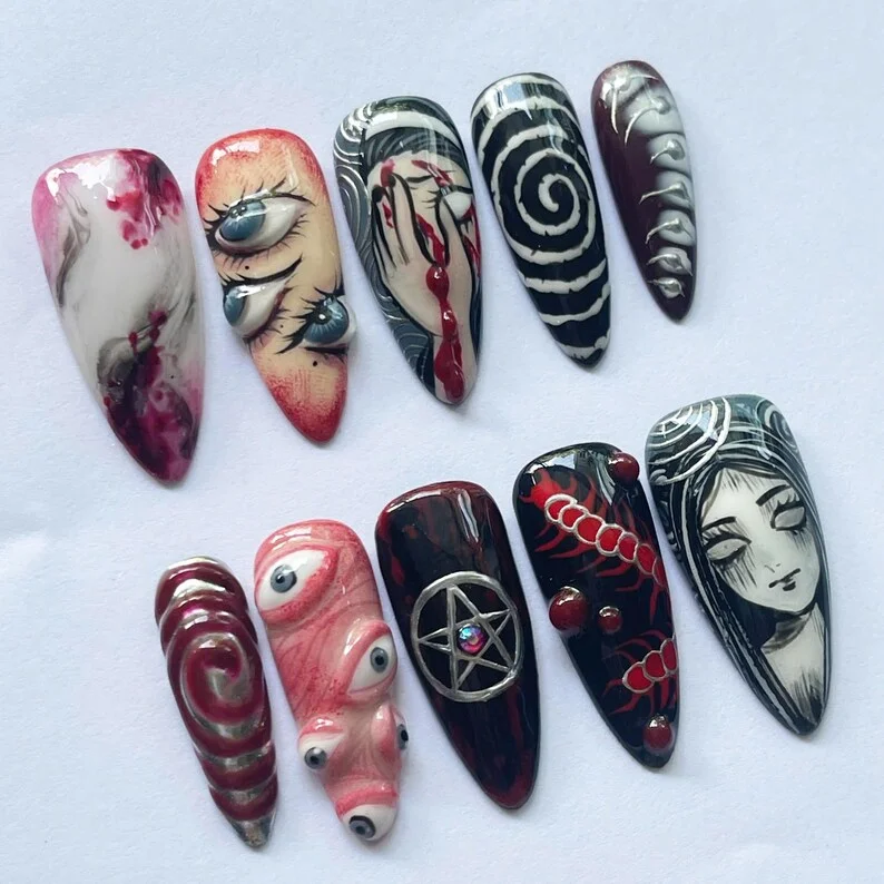 press on nails, custom press on nails, fake nails, Nails Art, stained glass nails, gold press on nails, 3d press on nails, luxury press on nails, handmade press on nails
