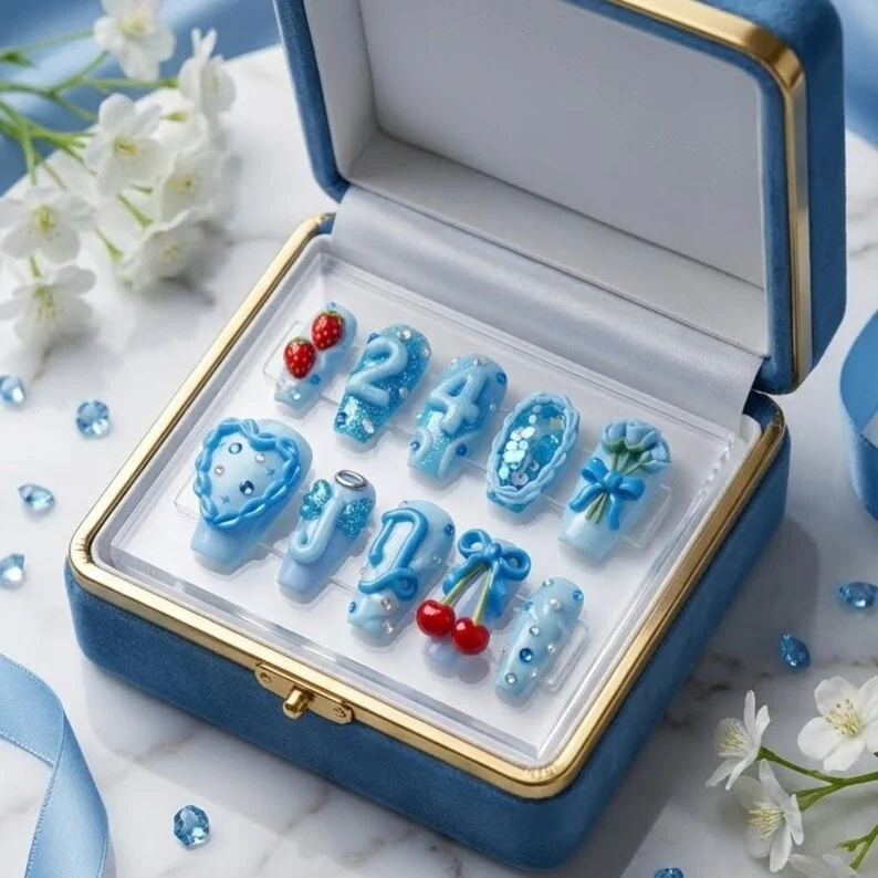 bow nail art, custom nail set, press on nails, custom press on nails, fake nails, Nails Art, stained glass nails, gold press on nails, 3d press on nails, luxury press on nails, handmade press on nails