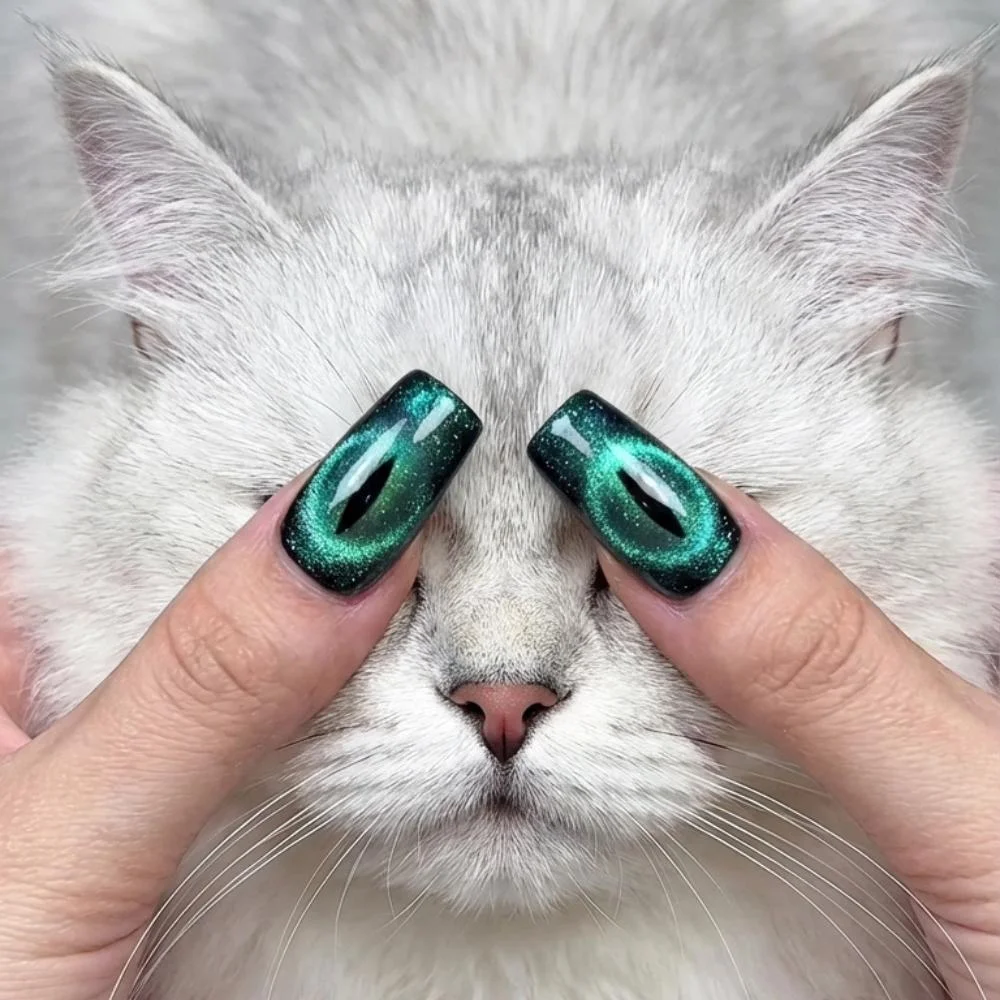 cat lover gift, cat portrait, press on nails, custom press on nails, fake nails, Nails Art, stained glass nails, gold press on nails, 3d press on nails, luxury press on nails, handmade press on nails