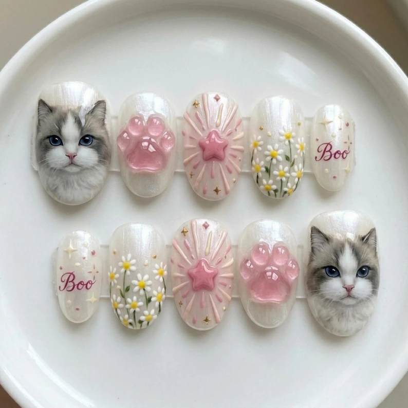 press on nails, custom press on nails, fake nails, Nails Art, stained glass nails, gold press on nails, 3d press on nails, luxury press on nails, handmade press on nails