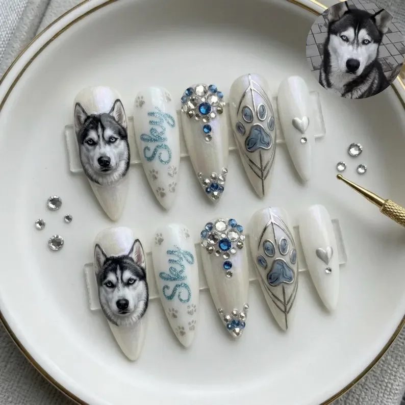 press on nails, custom press on nails, fake nails, Nails Art, stained glass nails, gold press on nails, 3d press on nails, luxury press on nails, handmade press on nails
