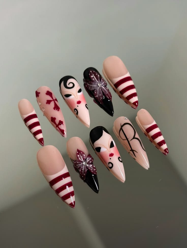 press on nails, custom press on nails, fake nails, Nails Art, stained glass nails, gold press on nails, 3d press on nails, luxury press on nails, handmade press on nails