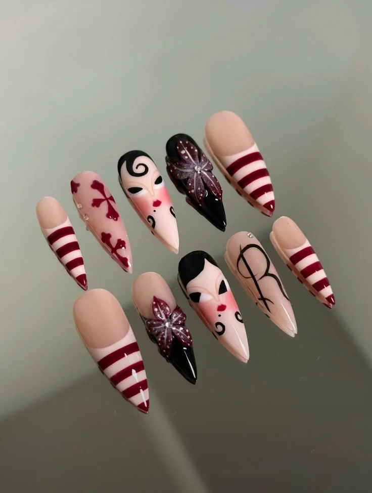 press on nails, custom press on nails, fake nails, Nails Art, stained glass nails, gold press on nails, 3d press on nails, luxury press on nails, handmade press on nails