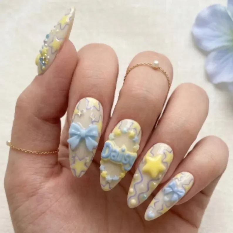press on nails, custom press on nails, fake nails, Nails Art, stained glass nails, gold press on nails, 3d press on nails, luxury press on nails, handmade press on nails
