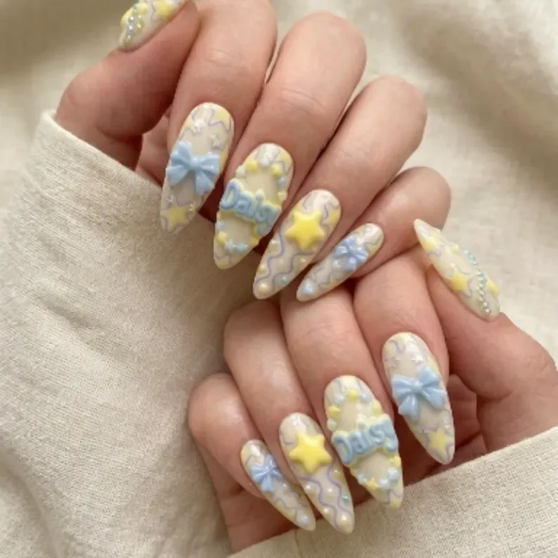 press on nails, custom press on nails, fake nails, Nails Art, stained glass nails, gold press on nails, 3d press on nails, luxury press on nails, handmade press on nails