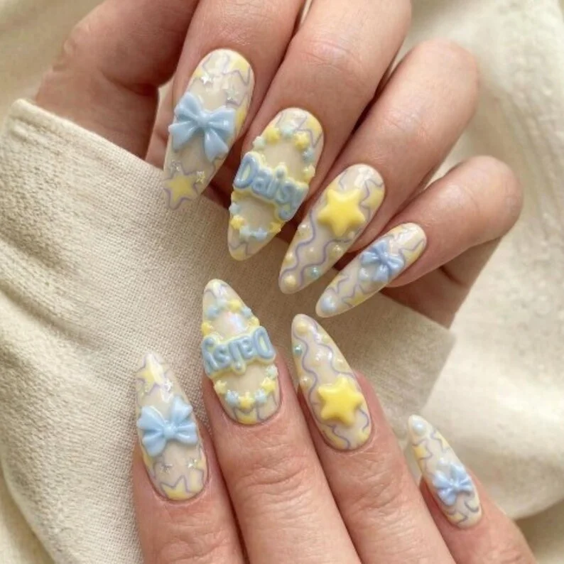 press on nails, custom press on nails, fake nails, Nails Art, stained glass nails, gold press on nails, 3d press on nails, luxury press on nails, handmade press on nails