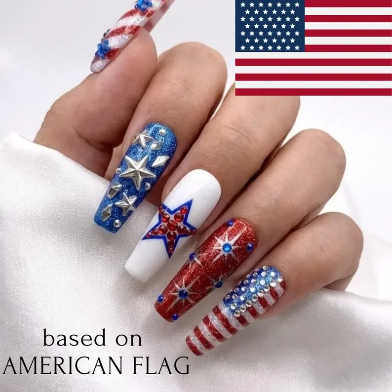 custom national flag, press-on nails, press on nails, custom press on nails, fake nails, Nails Art, stained glass nails, gold press on nails, 3d press on nails, luxury press on nails, handmade press on nails