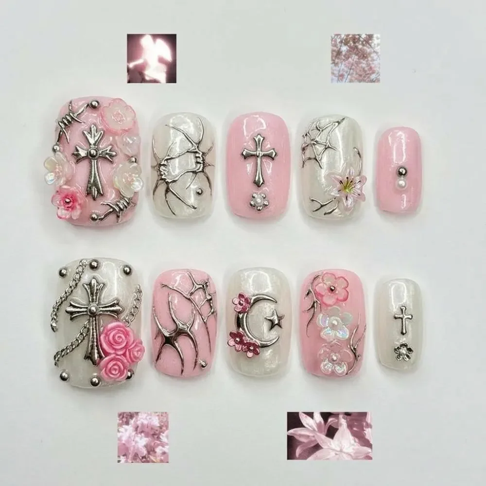 press on nails, custom press on nails, fake nails, Nails Art, stained glass nails, gold press on nails, 3d press on nails, luxury press on nails, handmade press on nails