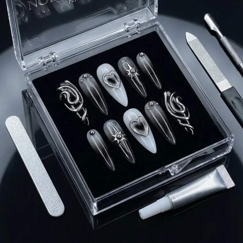 press on manicure, faux nail set, press on nails, custom press on nails, fake nails, Nails Art, stained glass nails, gold press on nails, 3d press on nails, luxury press on nails, handmade press on nails