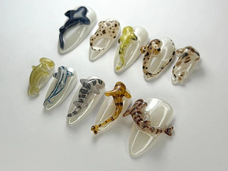 press on nails, custom press on nails, fake nails, Nails Art, stained glass nails, gold press on nails, 3d press on nails, luxury press on nails, handmade press on nails