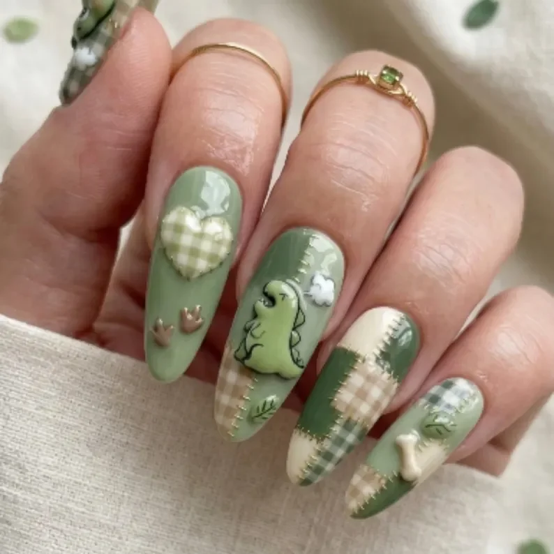 press on nails, kawaii nail set, custom press on nails, fake nails, Nails Art, stained glass nails, gold press on nails, 3d press on nails, luxury press on nails, handmade press on nails