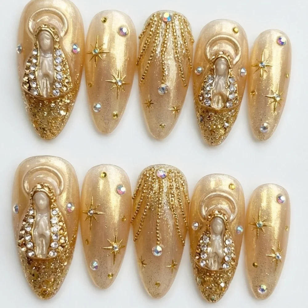 press on nails, custom press on nails, fake nails, Nails Art, stained glass nails, gold press on nails, 3d press on nails, luxury press on nails, handmade press on nails