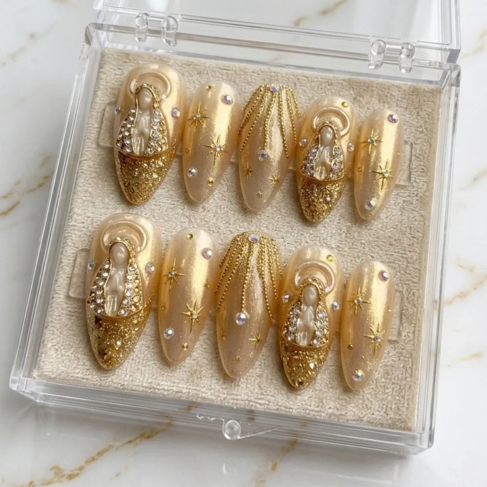 press on nails, custom press on nails, fake nails, Nails Art, stained glass nails, gold press on nails, 3d press on nails, luxury press on nails, handmade press on nails