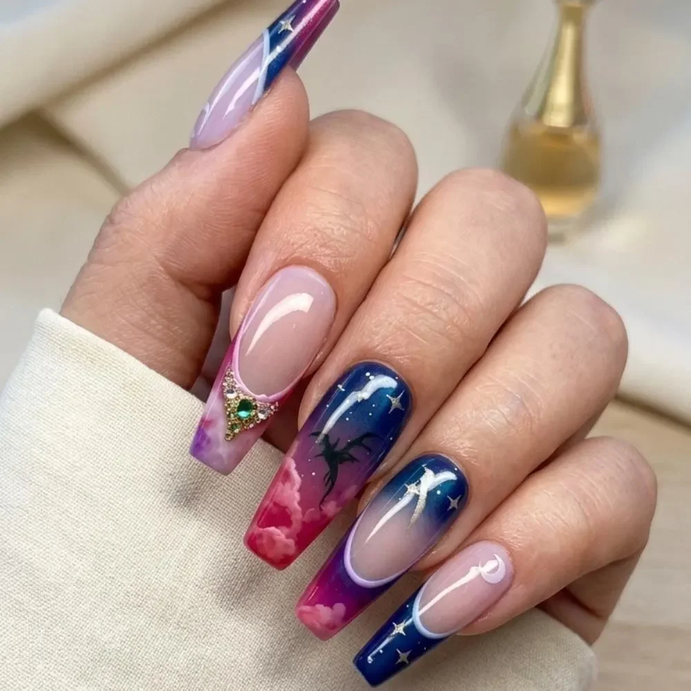 press on nails, custom press on nails, fake nails, Nails Art, stained glass nails, gold press on nails, 3d press on nails, luxury press on nails, handmade press on nails