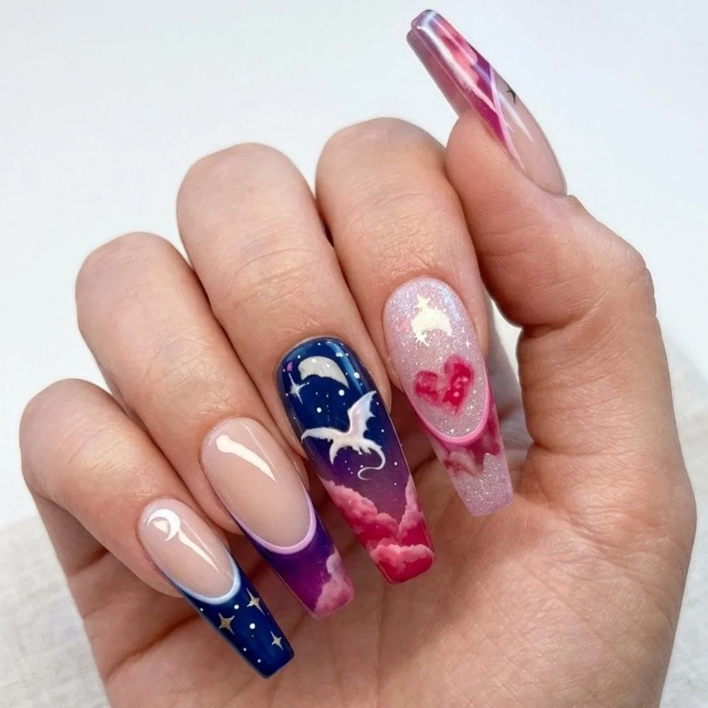 press on nails, custom press on nails, fake nails, Nails Art, stained glass nails, gold press on nails, 3d press on nails, luxury press on nails, handmade press on nails