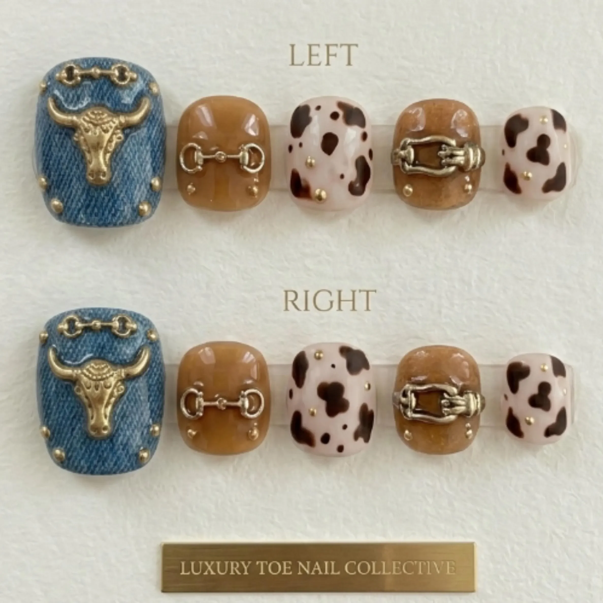 dust western, 3D longhorn, press on nails, custom press on nails, fake nails, Nails Art, stained glass nails, gold press on nails, 3d press on nails, luxury press on nails, handmade press on nails