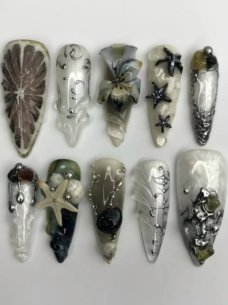 press on nails, custom press on nails, fake nails, Nails Art, stained glass nails, gold press on nails, 3d press on nails, luxury press on nails, handmade press on nails