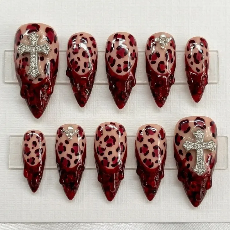 press on nails, custom press on nails, fake nails, Nails Art, stained glass nails, gold press on nails, 3d press on nails, luxury press on nails, handmade press on nails