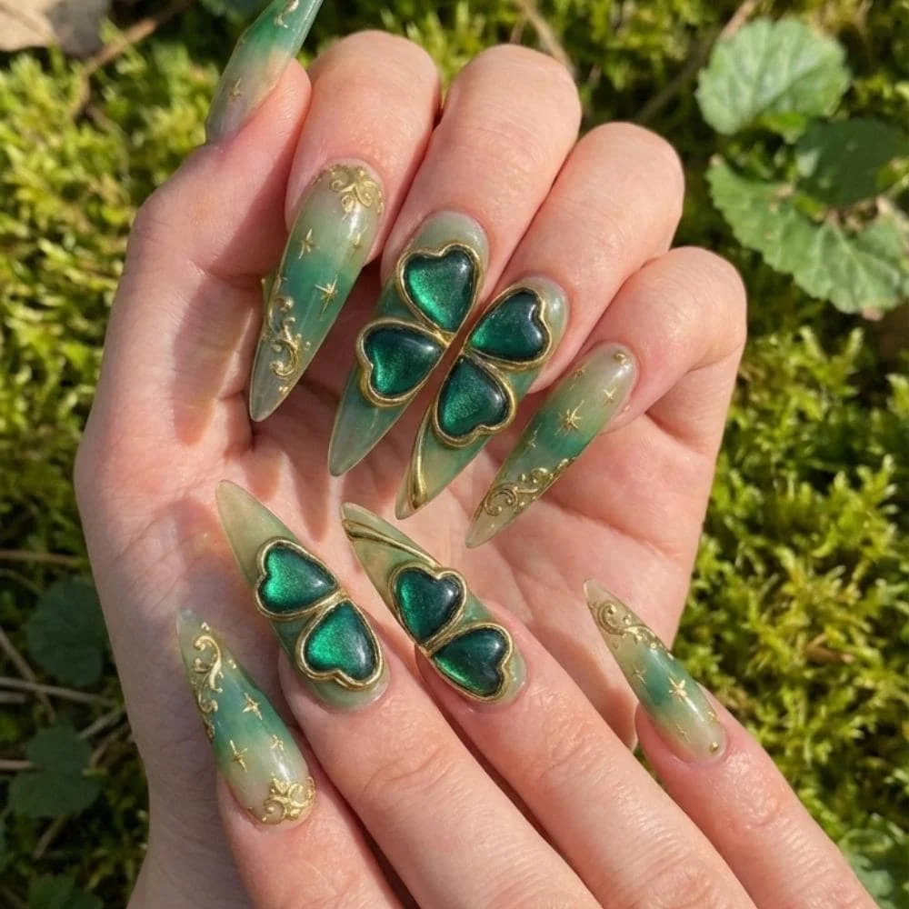 press on nails, custom press on nails, fake nails, Nails Art, stained glass nails, gold press on nails, 3d press on nails, luxury press on nails, handmade press on nails